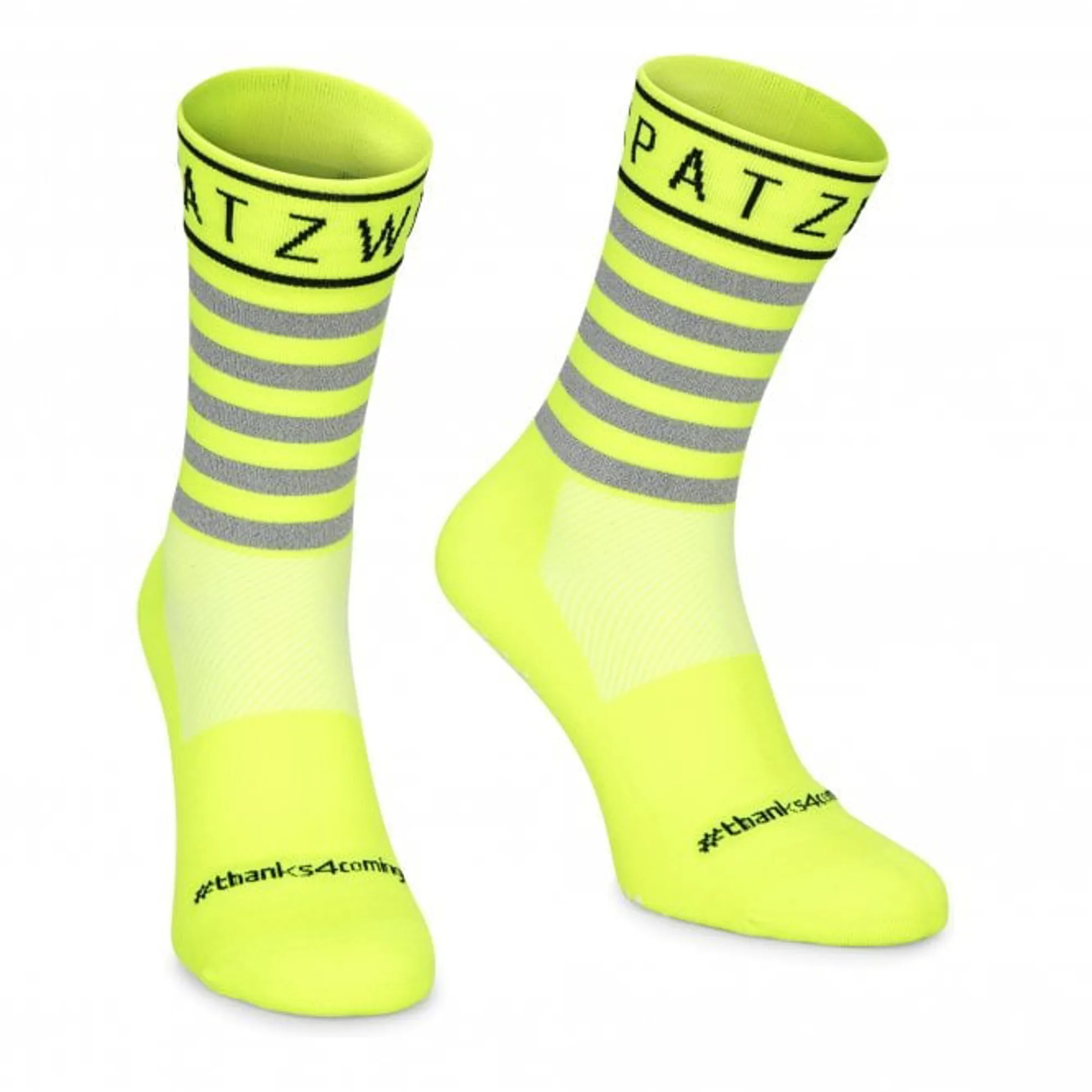 Sokz Long-Cut Cycling One Size Yellow