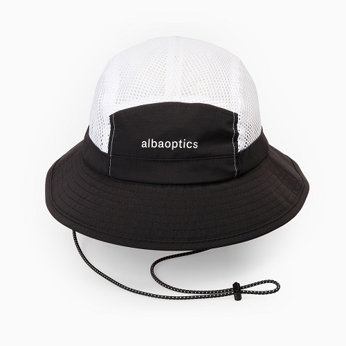 TRAIL HAT WHITE & ORANGE & BLACK
