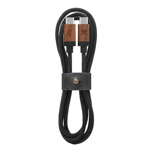 EcoCable USB-C Walnut/Black
