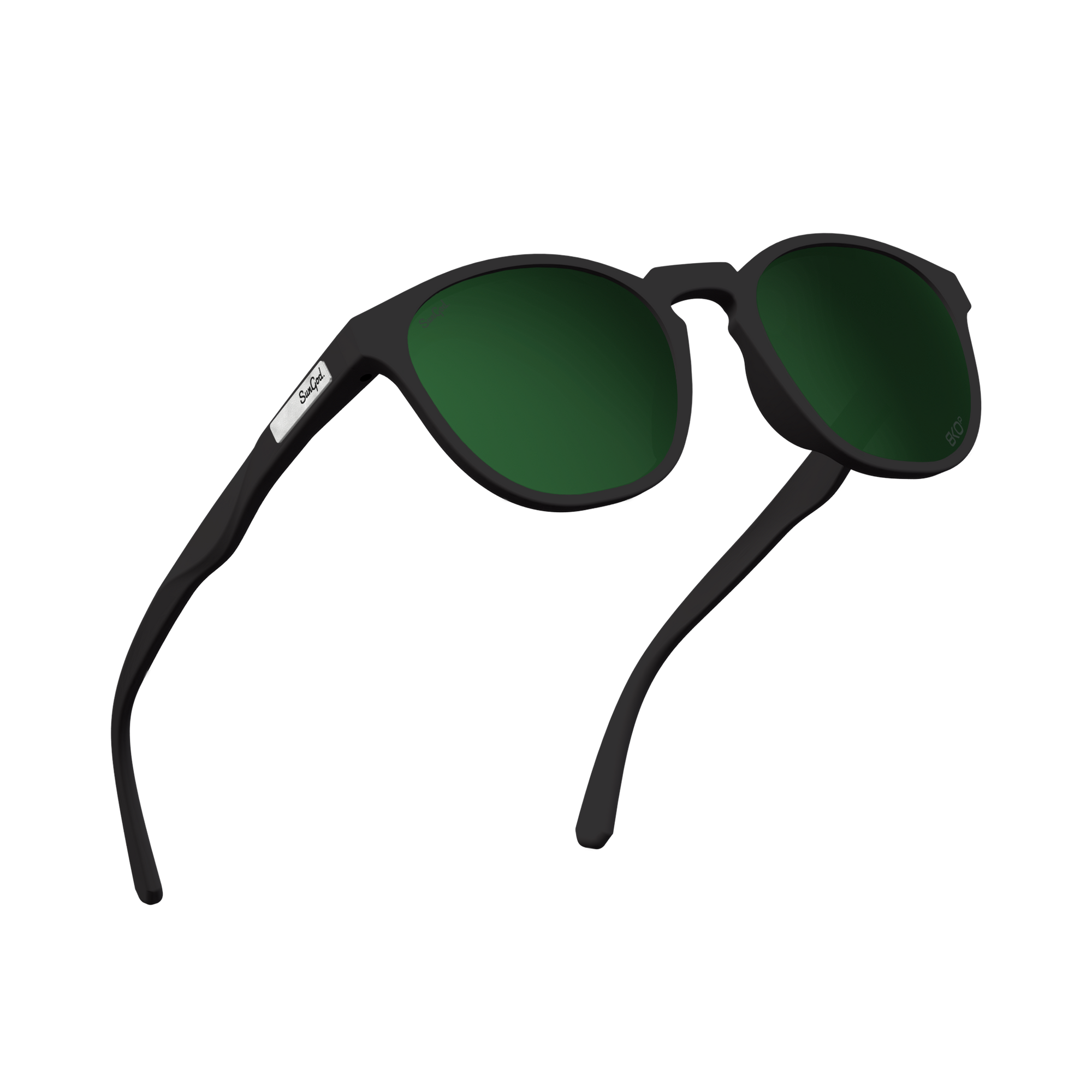 Miras Matte Black with Dark Green